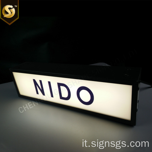 Insegne luminose a led lightbox stampate